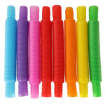 Tubes sensory tubes stretchable educational montessori tubes 8 pcs.