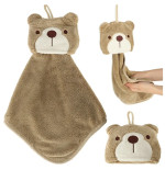 Nursery hand towel 42x25cm brown teddy bear