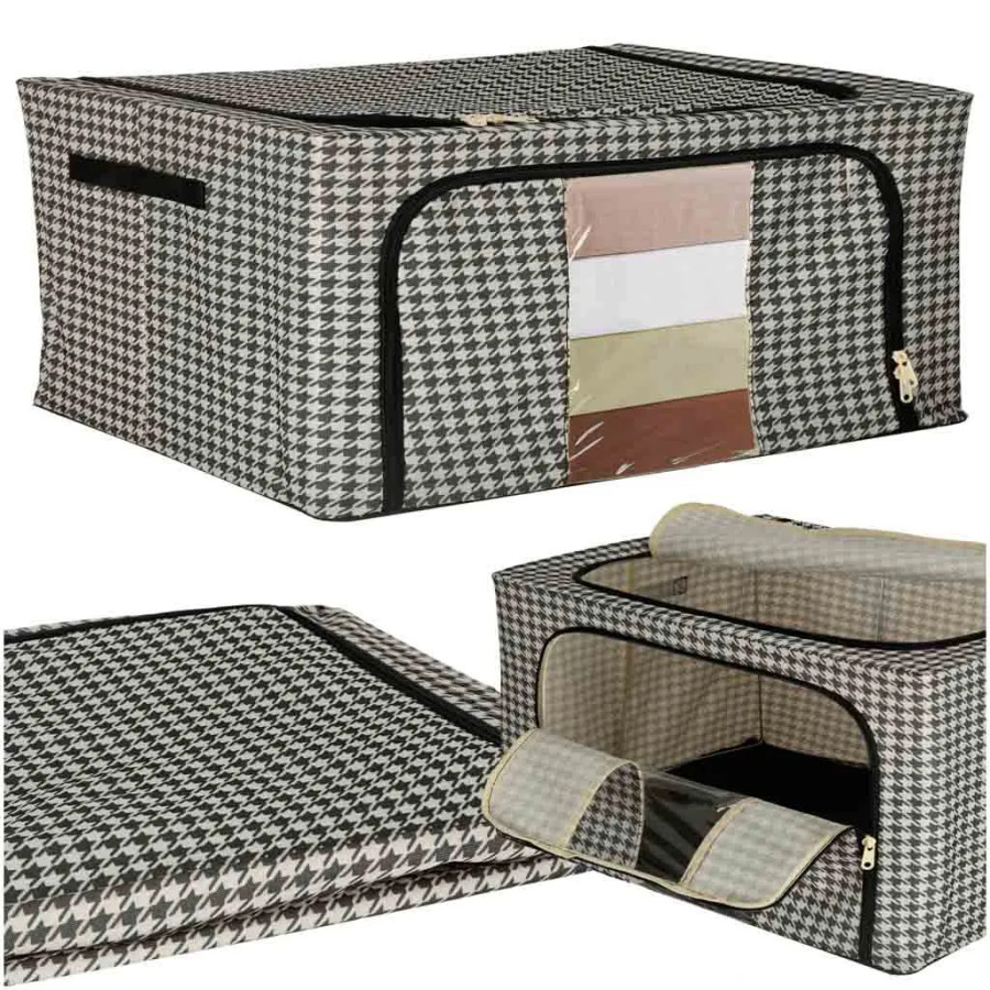 Bed linen organiser for wardrobes white black 22L Bed linen organiser for wardrobes white black 22L