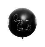Gender reveal balloon Boy or girl blue confetti 100 cm